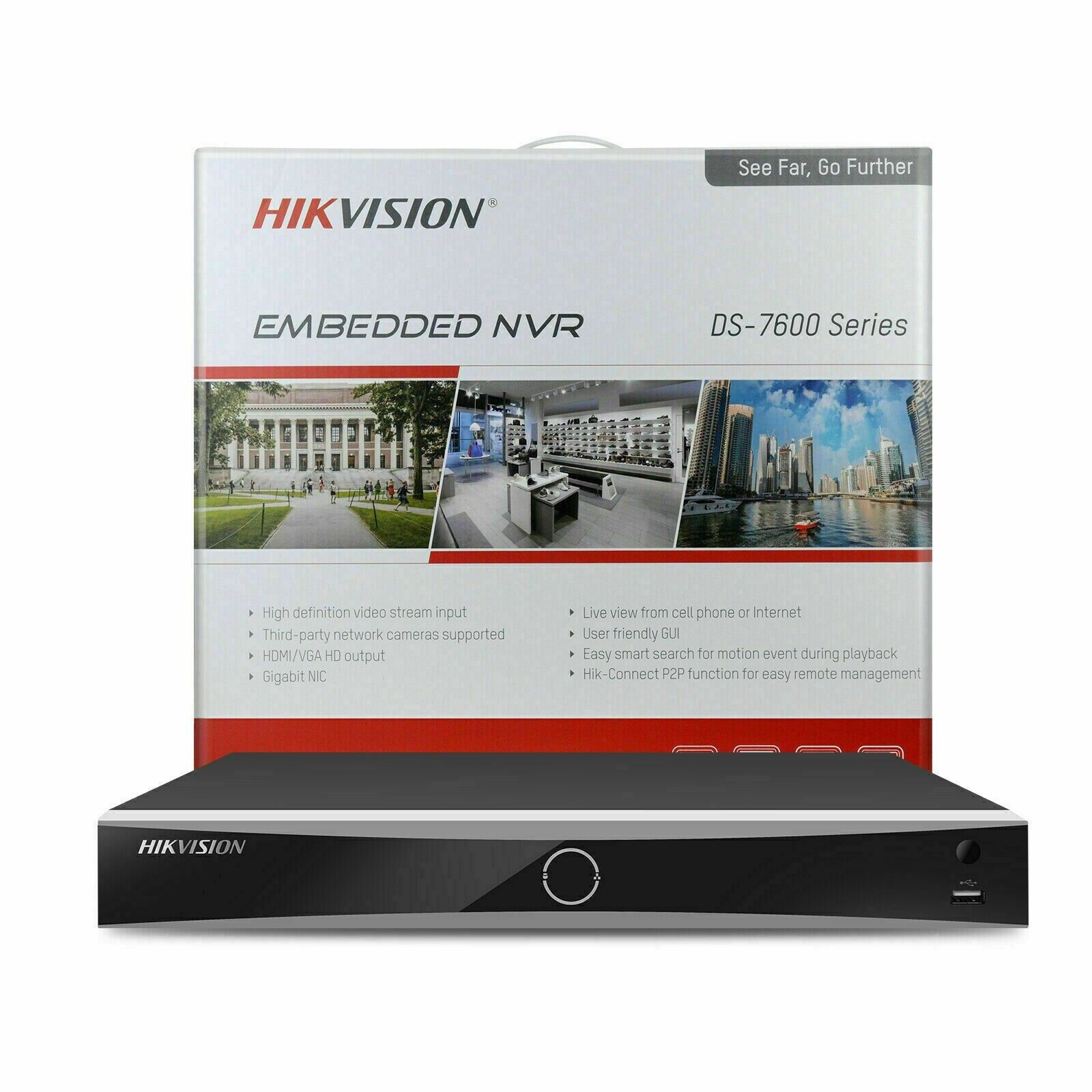 HIKVISION DS-7608NXI-I2/8P/S NVR 12MP 8CH POE AcuSense Network Video Recorder