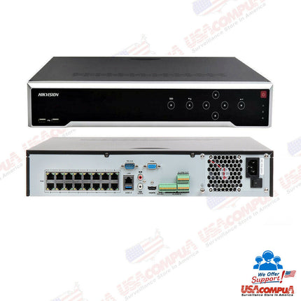 DS-7732NI-Q4/16P No Hard Drive H265 Hikvision 32 Channel 4K 8MP NVR w/ 16 CH POE