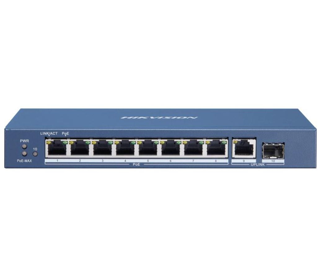 DS-3E0510P-E/M Hikvision 8 Port Gigabit Unmanaged POE Switch