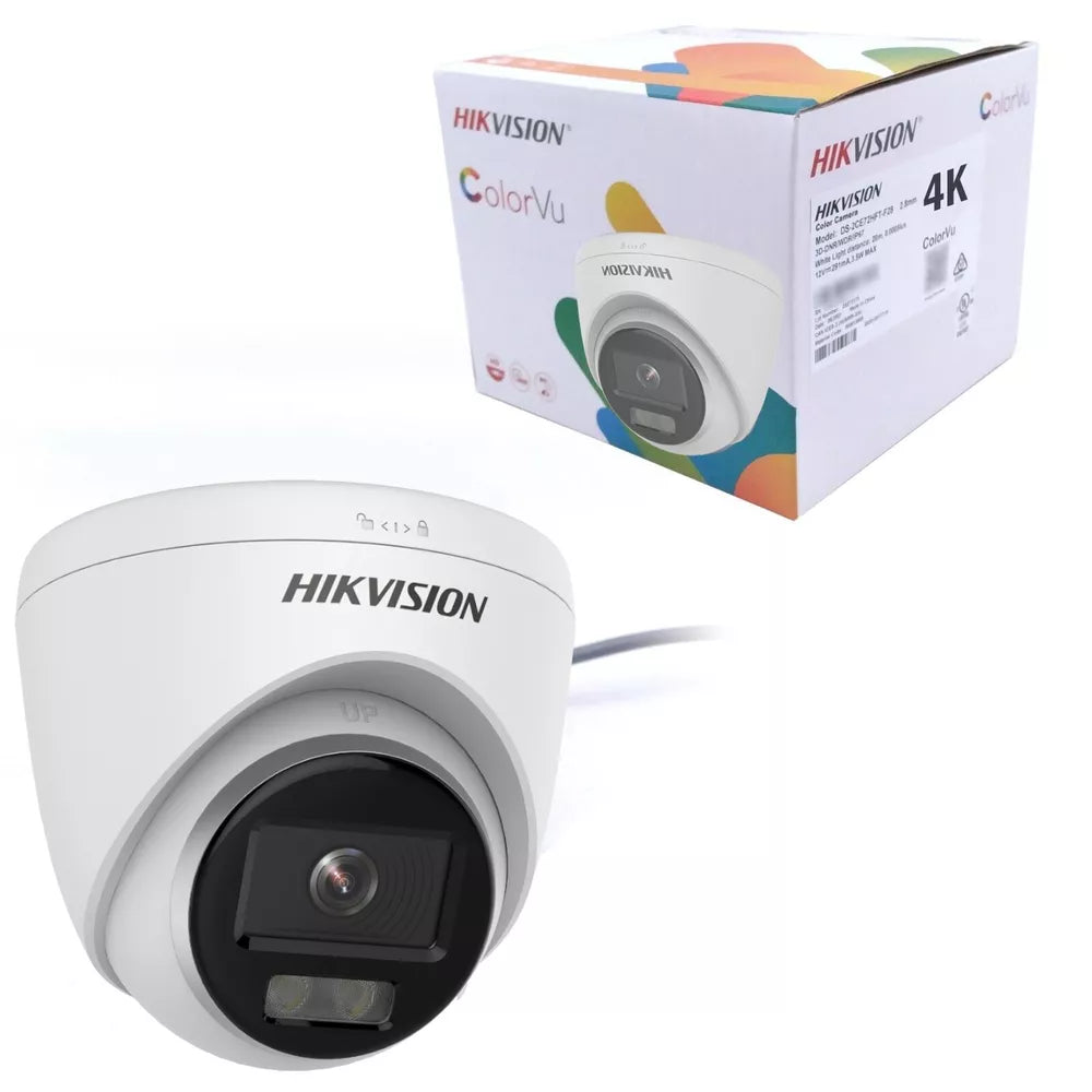 Hikvision 8mp Turret Turbo HD 4K DS-2CE72UF3T-E COLORVU 2.8mm / IP67 WDR 13db