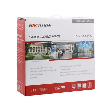 DS-7732NI-Q4/16P No Hard Drive H265 Hikvision 32 Channel 4K 8MP NVR w/ 16 CH POE