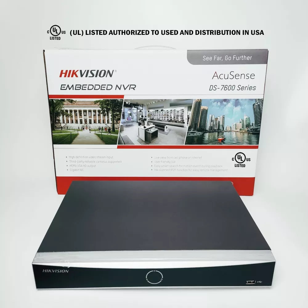 Hikvision 16CH CCTV Security IP Camera System MIC IR 4K AcuSense PoE Lo