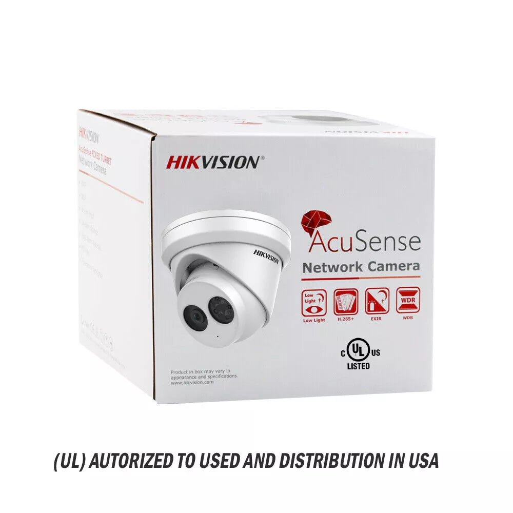 Hikvision 32CH 16POE NVR 32MP IP Security Camera System W/8MP Turret Audio Lo