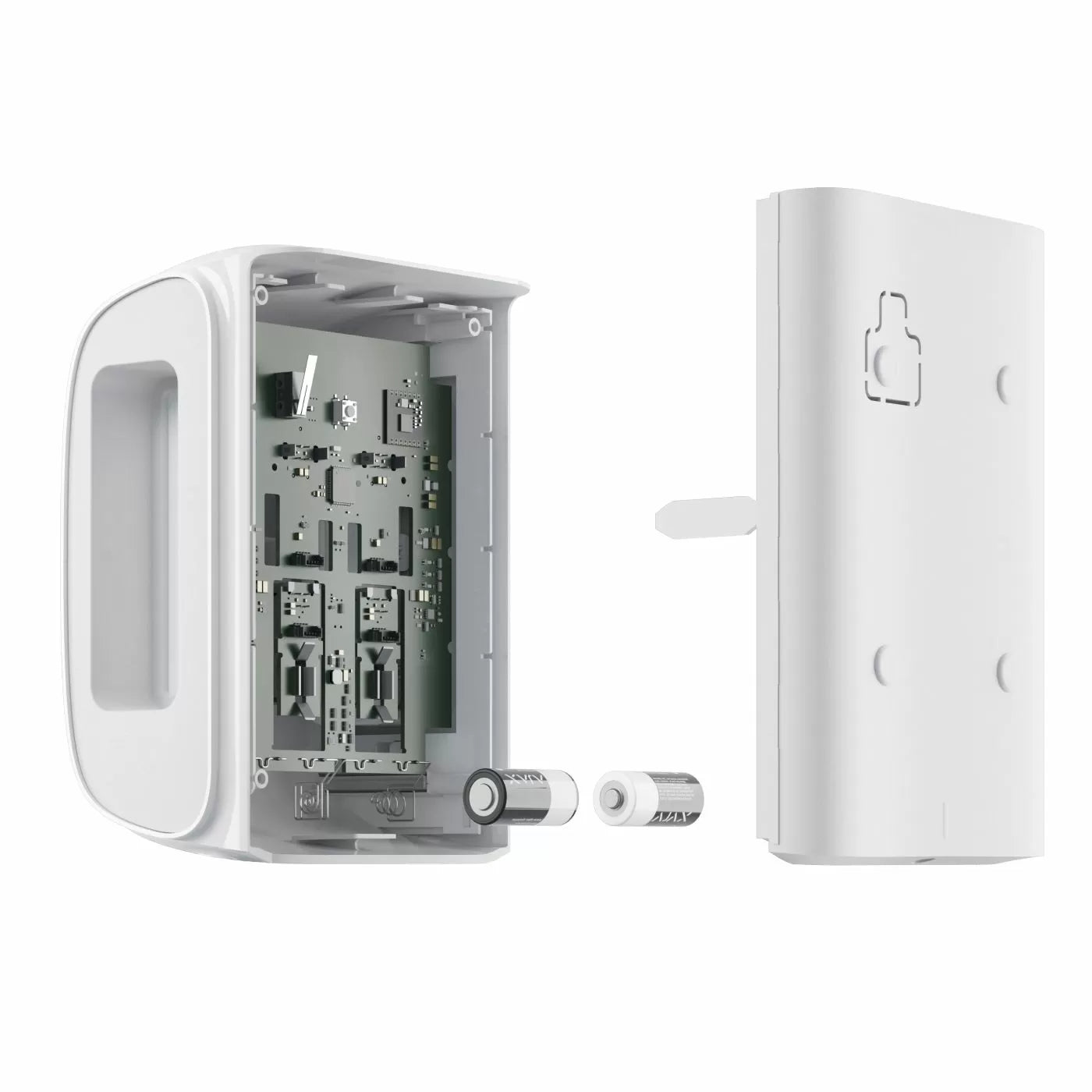 28273.81.WH3 AJAX DUAL CURTAIN OUTDOOR WHITE OUTDOOR MOTION DETECTOR 28273.81.WH3