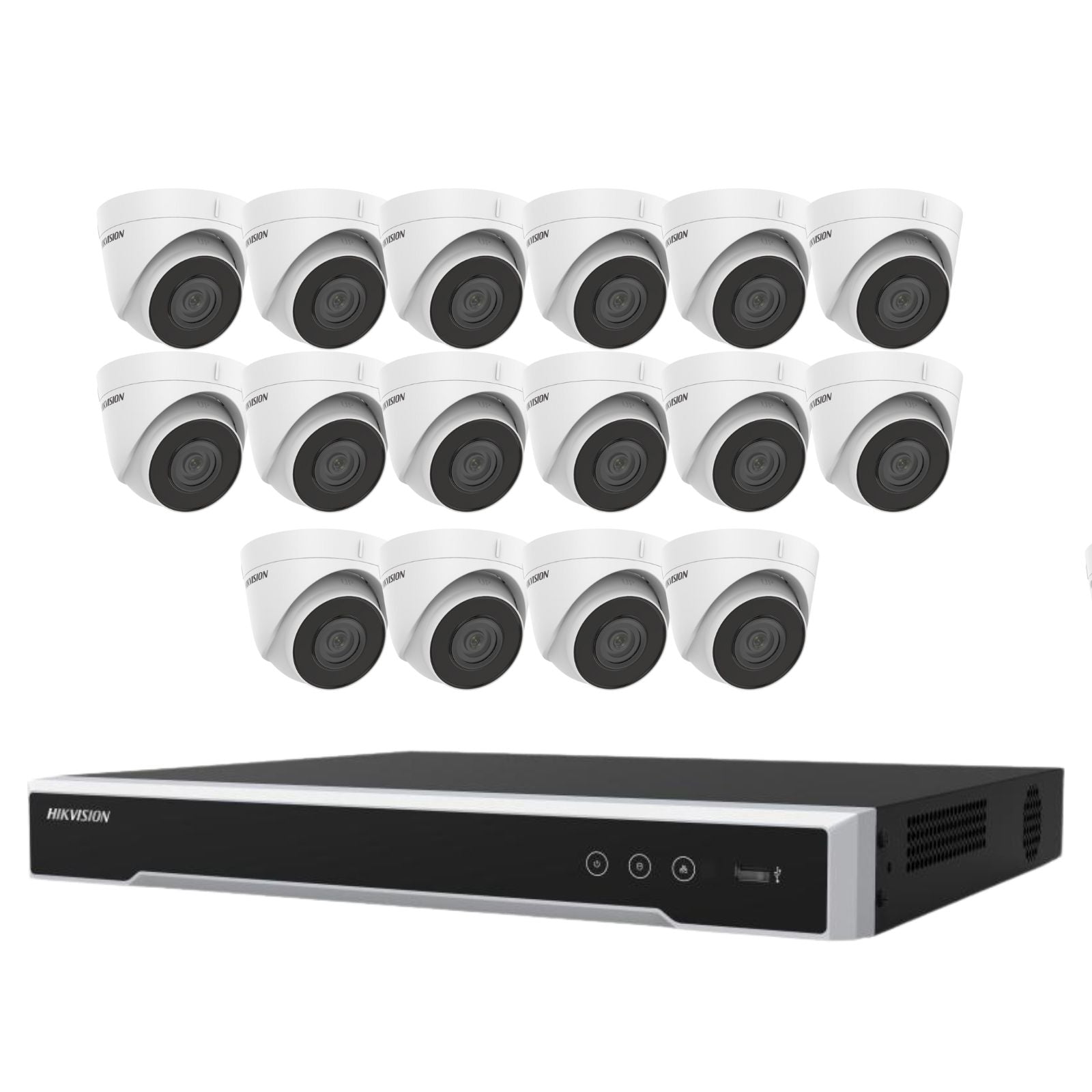 Hikvision KIT 16CH NVR 16 POE Opt HDD up to 16 Cameras 4MP IP Security System