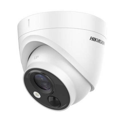 DS-2CE71H0T-PIRLO Hikvision CCTV Camera 5 MP PIR Turret detection strobe light