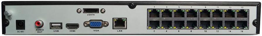 Hikvision DS-7616NI-Q2/16P 16 Channel 4K PoE NVR 160 Mbps 2 SATA 16 ports