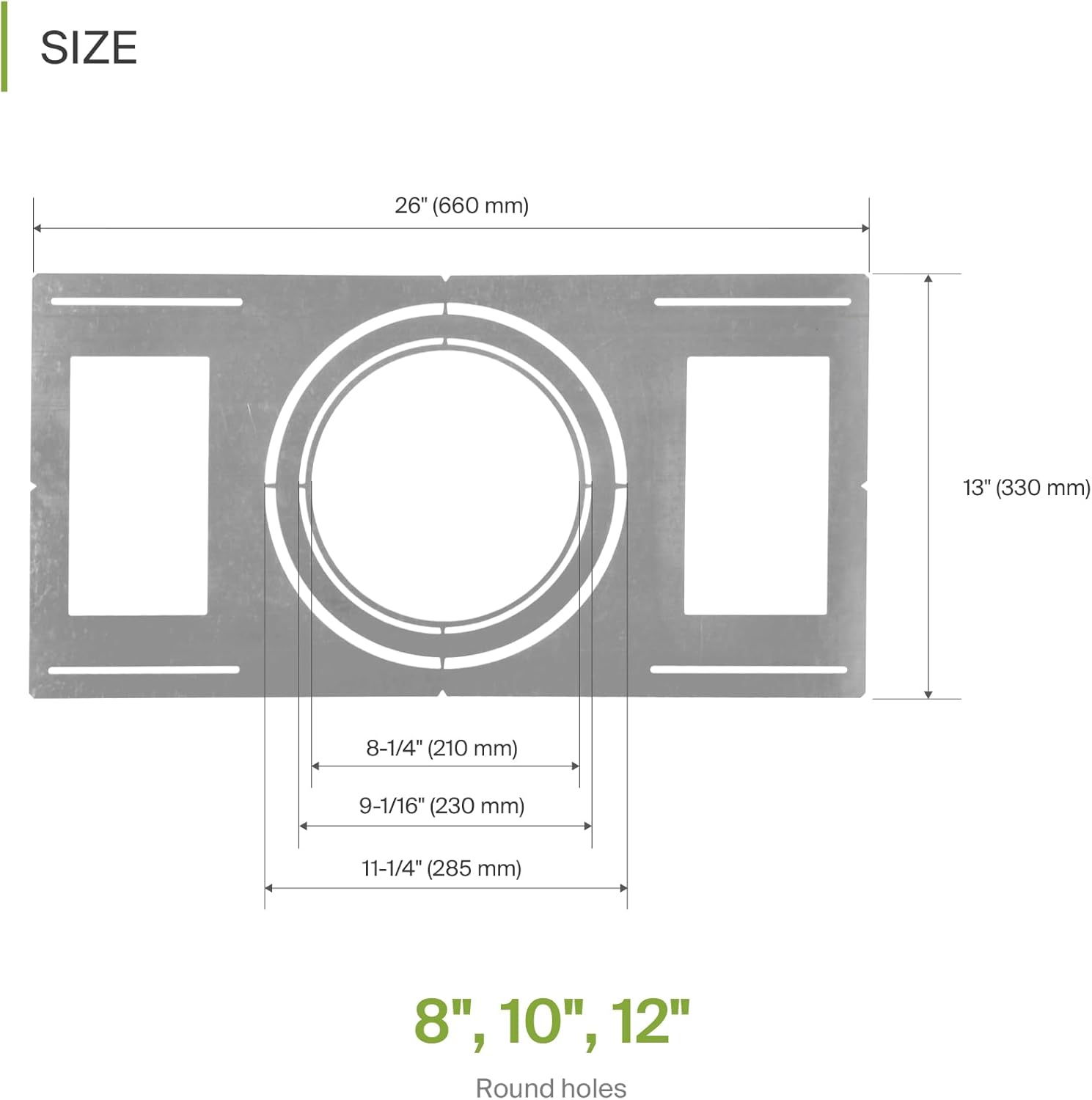 Rough-in Bracket for 8 in Round Speaker