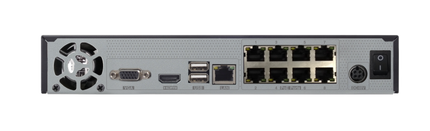 Titanium 8CH NVR ED9308H5NV-8P-L 8CH 5MP IPC HD NVR / H.265/H.264 / Dual Stream