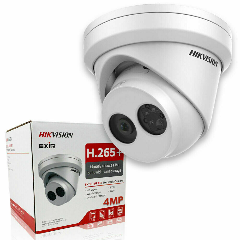 DS-2CD2383G0-IU & DS-7616NI-Q2 Hikvision 16CH 16POE NVR 4MP Turret Mic IP Camera