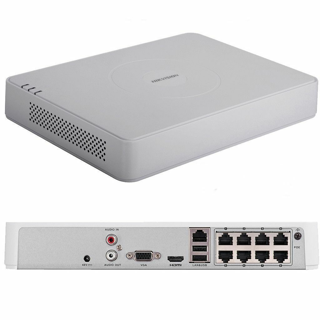 DS-7108NI-Q1/8P Hikvision 8CH POE 8 Channel NVR Original English No Hard Drive