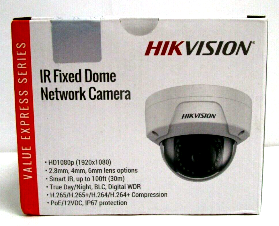 ECI-D14F2 4MP Fixed Dome IP Camera with Audio, PoE, IR Night Vision, IP67