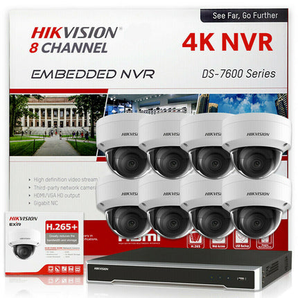 HIKVISION 4K security System CCTV Dome 4MP IP Camera DS-2CD2143G2-I lot