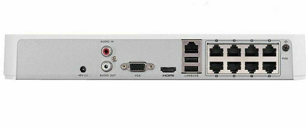 DS-7108NI-Q1/8P Hikvision 8CH POE 8 Channel NVR Original English No Hard Drive