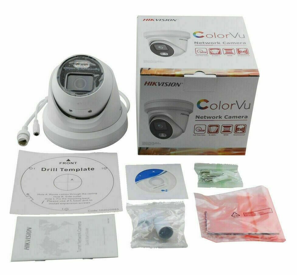 Hikvision 8CH 4K NVR 8 x 4MP TURRET ColorVu IP POE Camera CCTV Security System