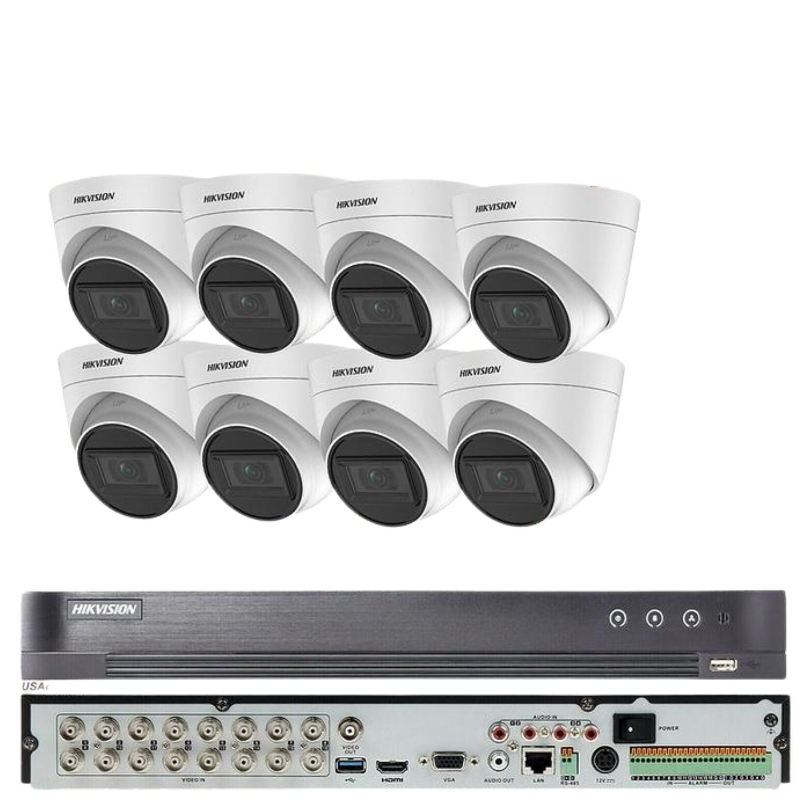 Hikvision 5MP DS-2CE76H0T-IT3F 16CH CCTV Security Camera System 4K Outdoor KIT