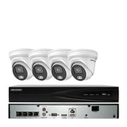HIKVISION SECURITY SYSTEM 4CH POE / HDD INCLUDE 4 MEGAPIXEL ColorVu H,265+