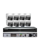 Hikvision 4K 8ch IP PoE Security System 8 MP Panoramic ColorVu Turret