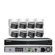 Hikvision 4K 8ch IP PoE Security System 8 MP Panoramic ColorVu Turret