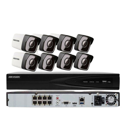 Hikvision 8CH 4K NVR 8 x 4MP Bullet IP POE Camera CCTV Security System Original