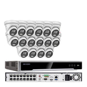 Hikvision 4K 16CH 4MP 16 POE Security IP Camera System ColorVu W/Audio NVR Lot