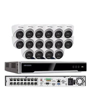HIKVISION 16CH NVR DS-7616NI-Q2/16P+DS-2CD1347G2-LUF 4MP ColorVu Mic Camera Lot