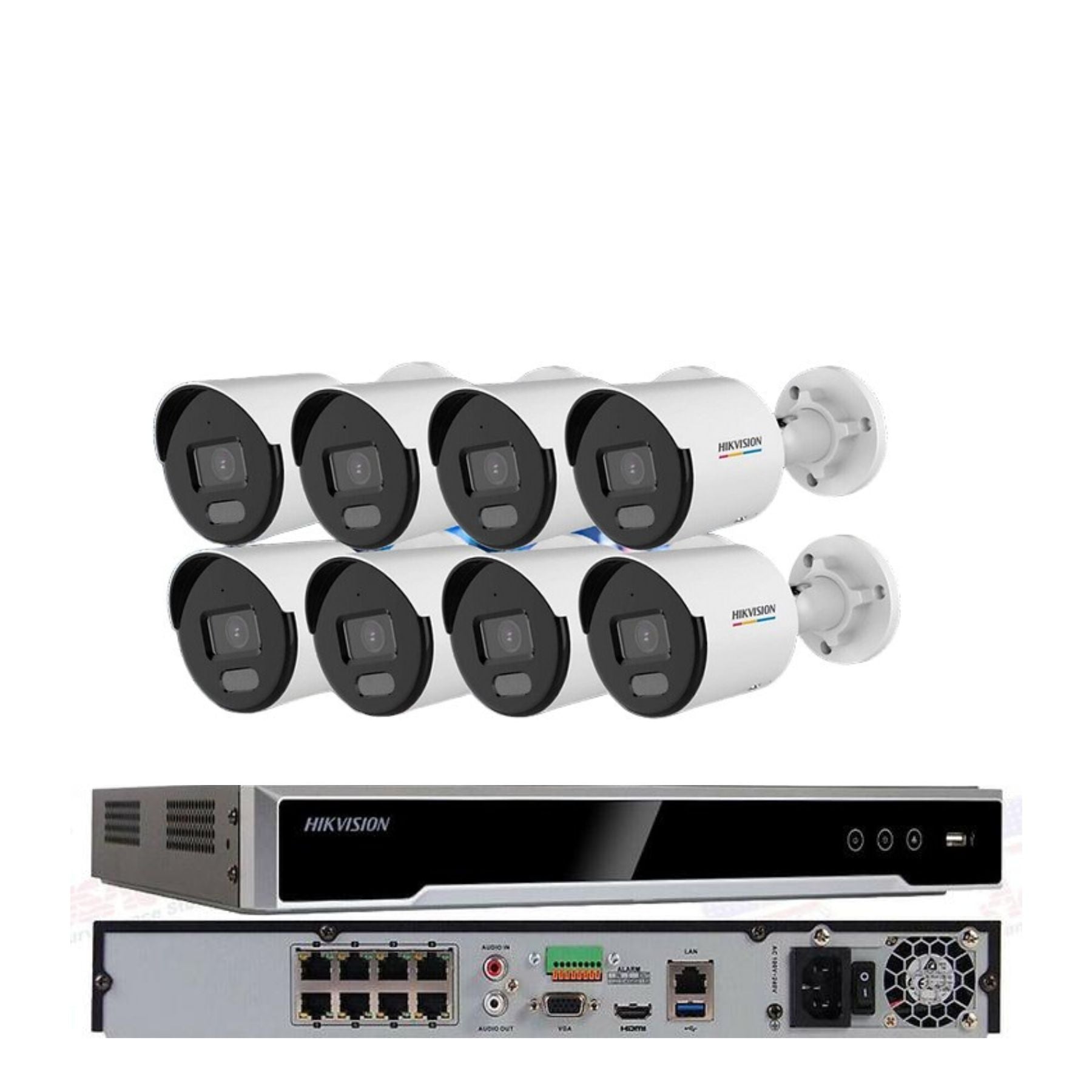 HIKVISION 4MP 8CH 8MP NVR SYSTEM DS-2CD3047G0E-LUF & DS-7608NI-K2 KIT/LOT