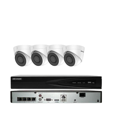 DS-2CD1323G0-I Hikvision 4K 4CH 4 PoE NVR 2MP Security IP Camera CCTV System