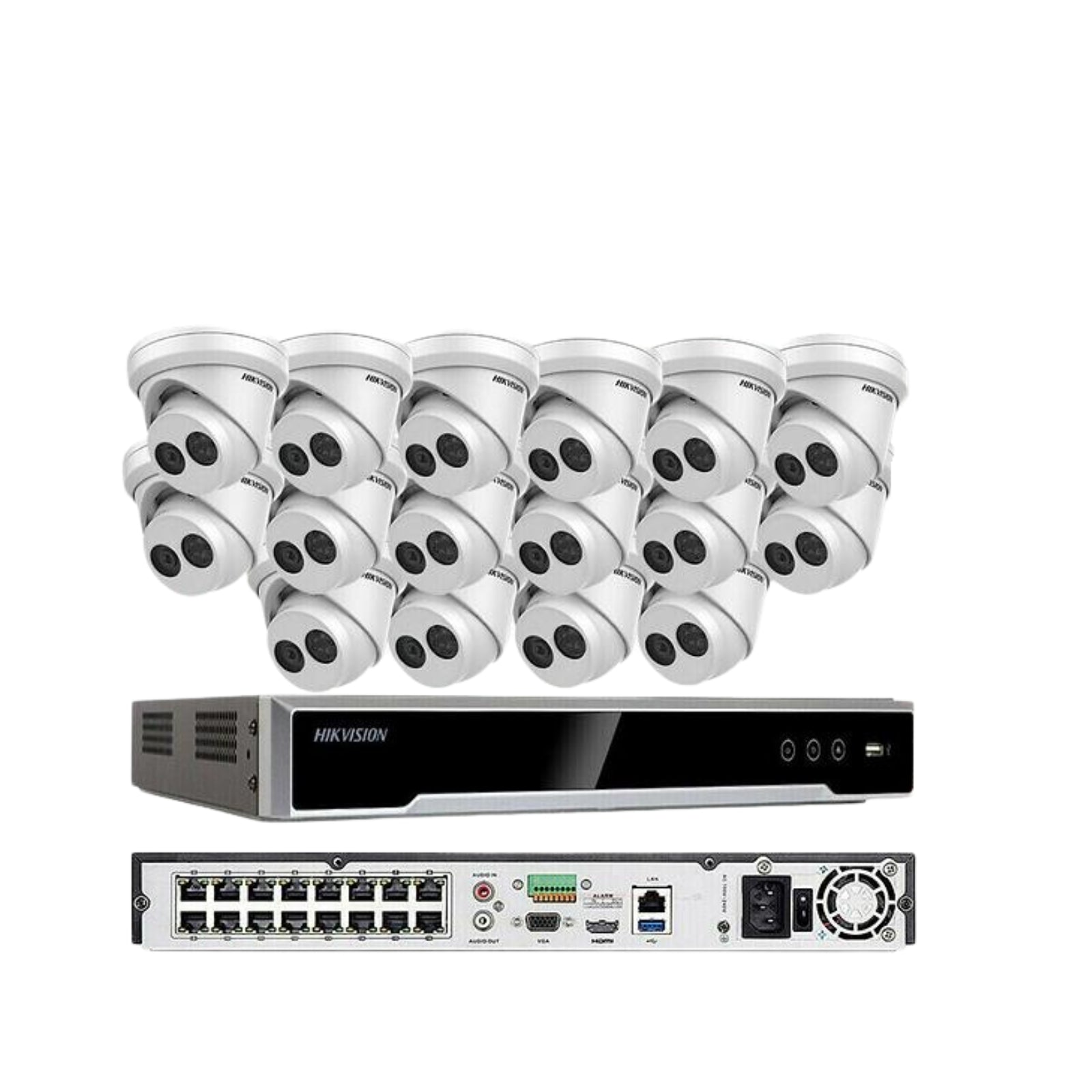 HIKVISION DS-2CD2343G0-I & DS-7616NI-K2/16P 4MP KIT 4K-UHD NVR