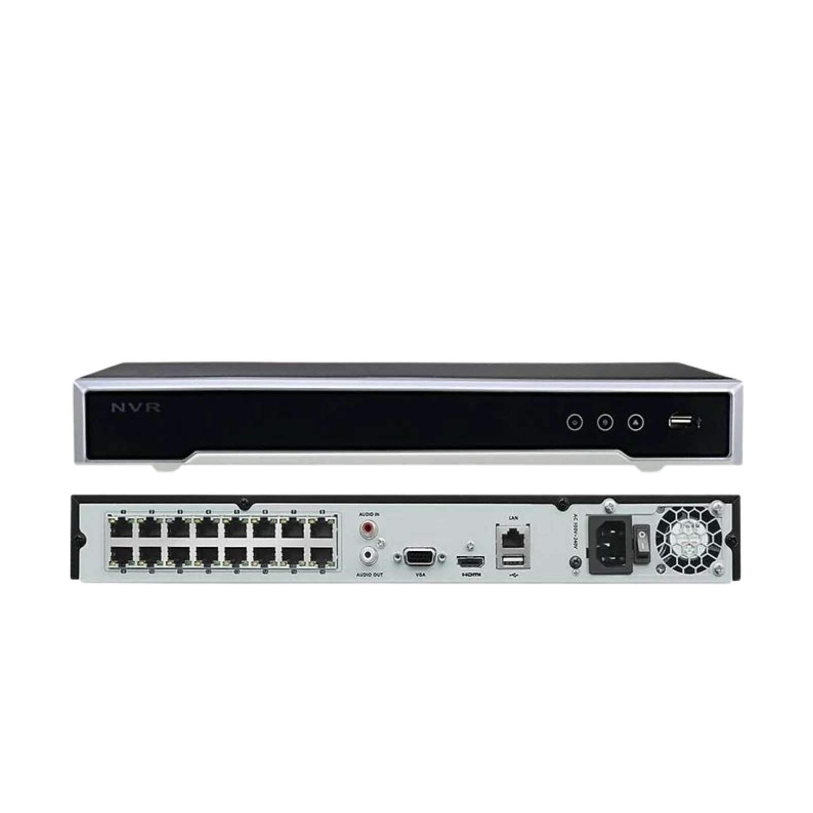 HIKVISION OEM NVR 16CH POE 4K 12MP 16 Channel Security H.265 DS-7616NI-I2/16P UL