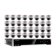 Hikvision 32CH Security System NVR KIT 32 PoE Dome IP Camera 2MP HD W/8TB HDD