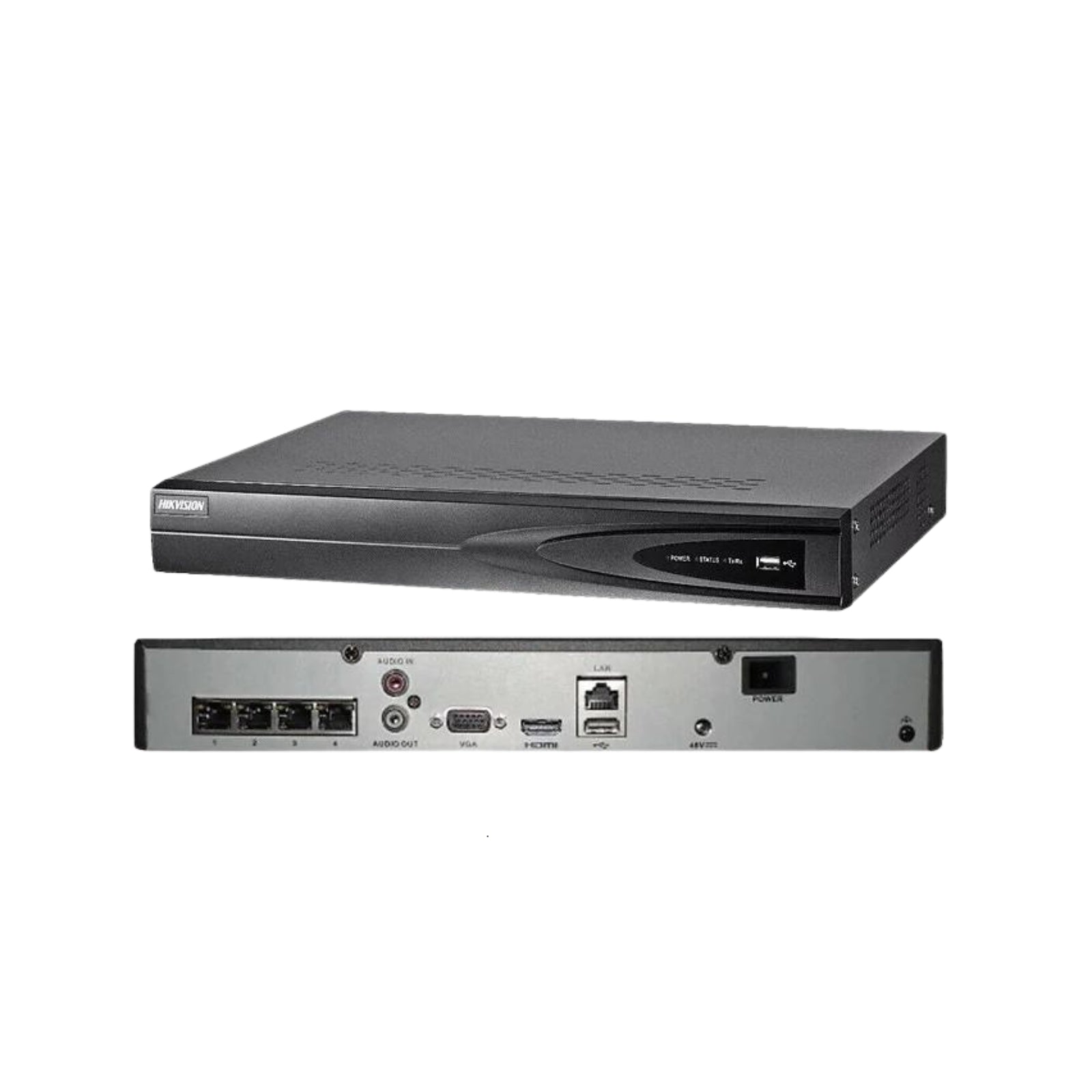 HIKVISION SECURITY SYSTEM 4CH POE / HDD INCLUDE 4 MEGAPIXEL ColorVu H,265+