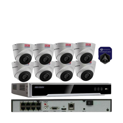 Hikvision 4K Security System NVR KIT 8CH Channel 4MP Turret POE Camera(ORIGINAL)