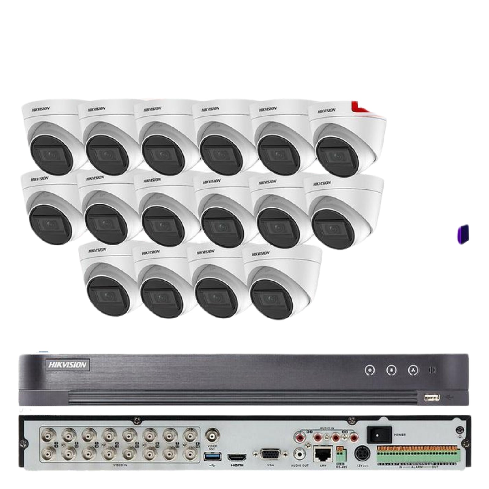HIKVISION 4K CCTV 16 CH SECURITY CAMERA SYSTEM 4MP OUTDOOR TURRET HDD OPCIONAL