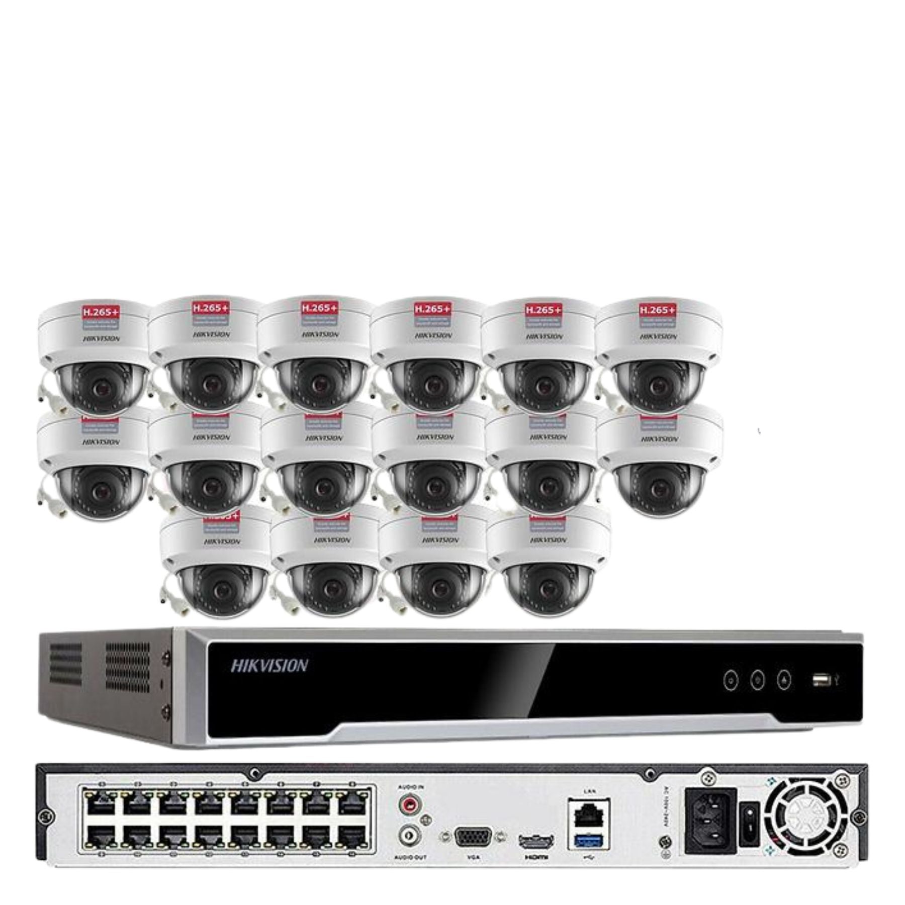 Hikvision 2MP 16CH 4K NVR System DS-2CD1123G0-I & DS-7616NI-Q2 KIT/LOT