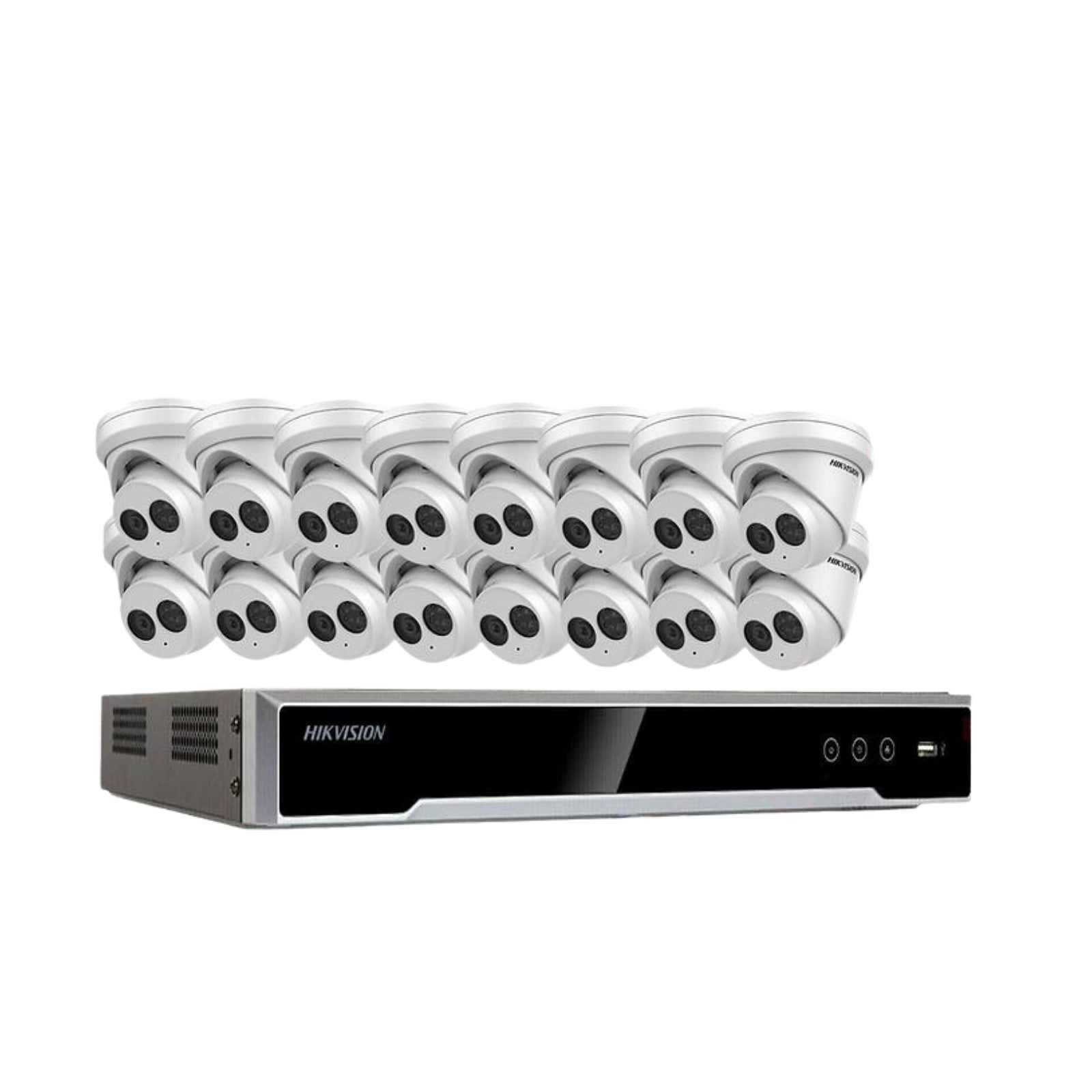 Hikvision Acusense 4K 16ch PoE CCTV System 8MP Mic IP Camera DS-2CD2383G2-IU Lot