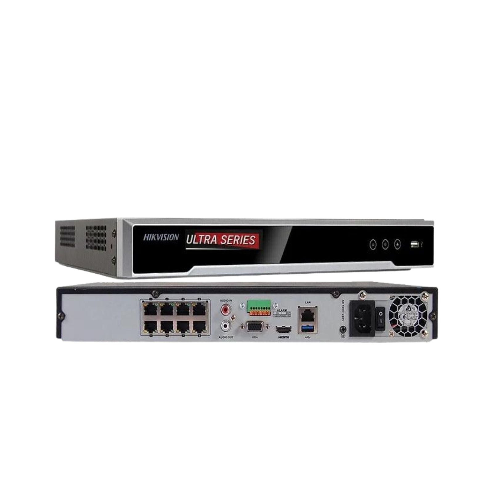Hikvision 32MP 8CH POE Security Camera System NVR 8K W/Turret Built In Audio