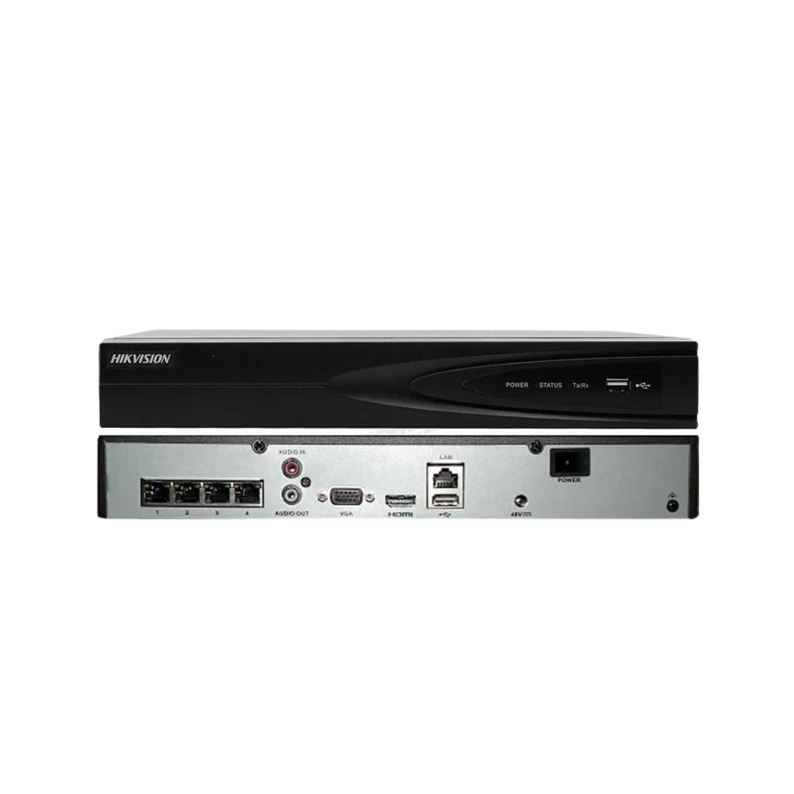 DS-7604NI-K1/4P H.265+ NETWORK VIDEO RECORDER HIKVISION 4CH 4K NVR OPTIONAL HDD