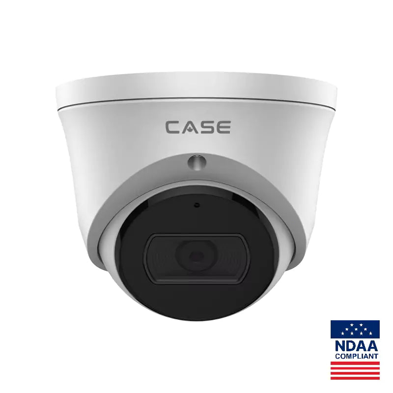 CASE CS-I8XS M-2.8mm 8MP Fixed Turret IP Security Camera Smart IR 30m WDR 120dB PoE, IP67, Metal Housing Built-in Mic SD Slot