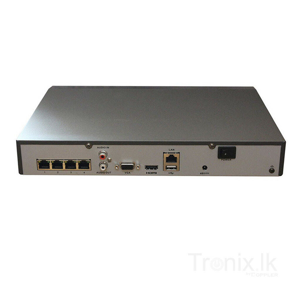 DS-7604NI-Q1/4P Hikvision 4CH NVR 6MP W/4CH POE H.264 HD HDMI H-264