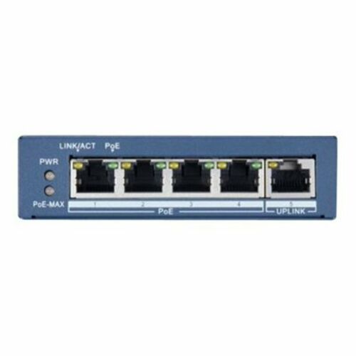 DS-3E0505P-E SWITCH HIKVISION 4-PORTS UNMANAGED GIGABIT PoE