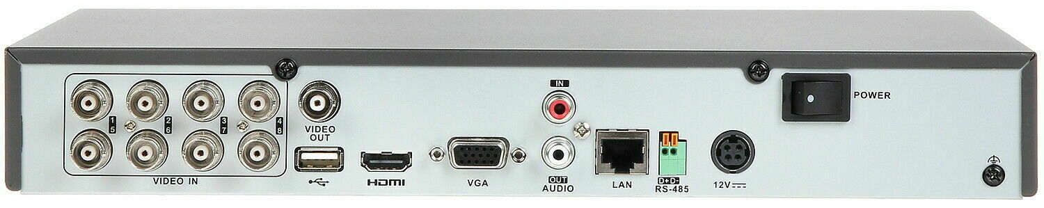 DS-7208HQHI-K1 HIKVISION 8CH DVR 8 CHA NNEL4MP HD-TVI + 4CH IP H.265+