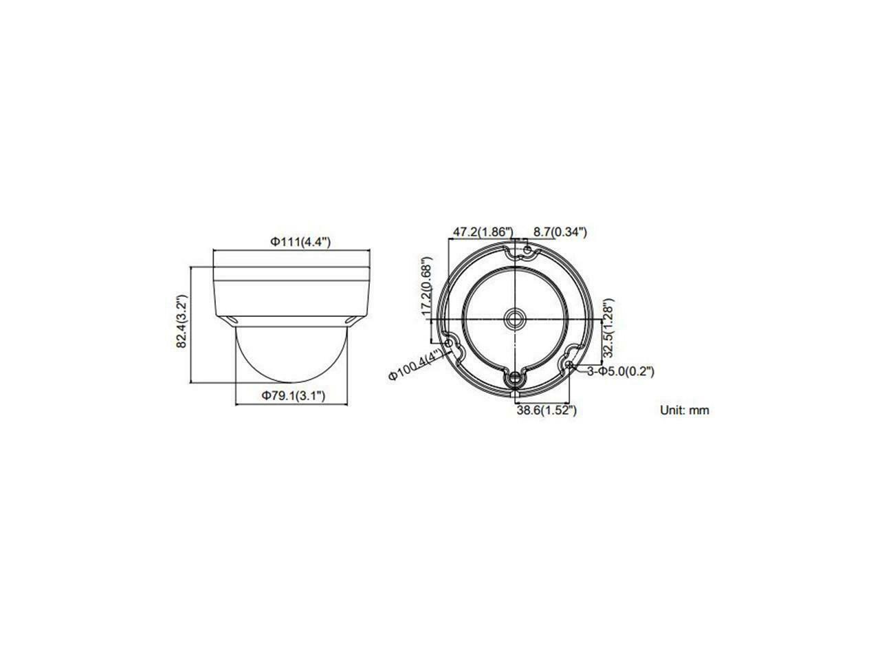 DS-2CD1123G0E-I  HIKVISION 2MP POE Original IP CAMERA W/VANDAL PROOF 102 DEGREE