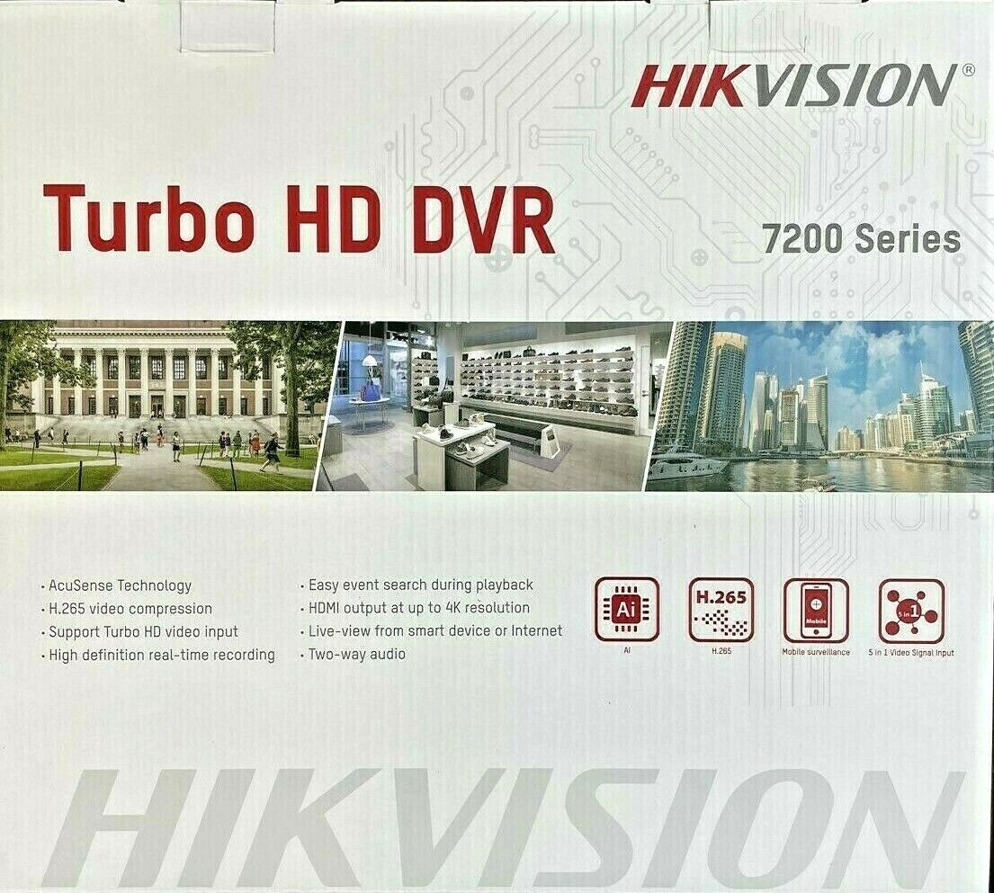 Hikvision AcuSense Security System KIT 4K-UHD Cameras 5MP Outdoor PURPLE HDD
